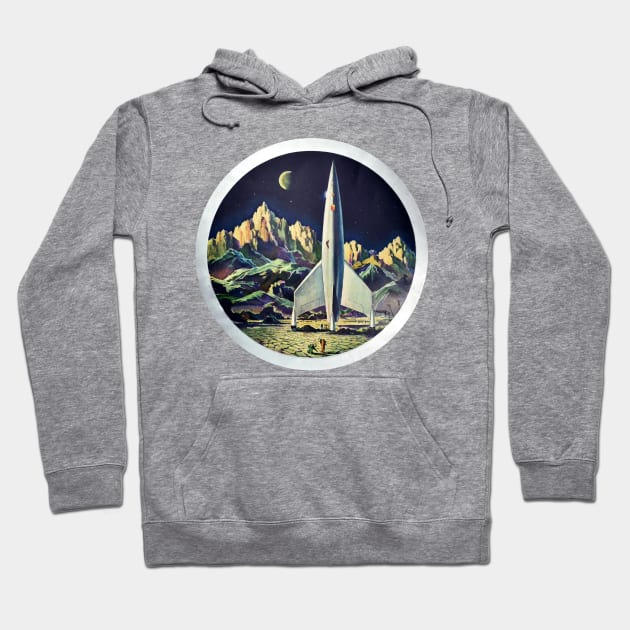 Destination Moon Hoodie by MonsterKidRadio